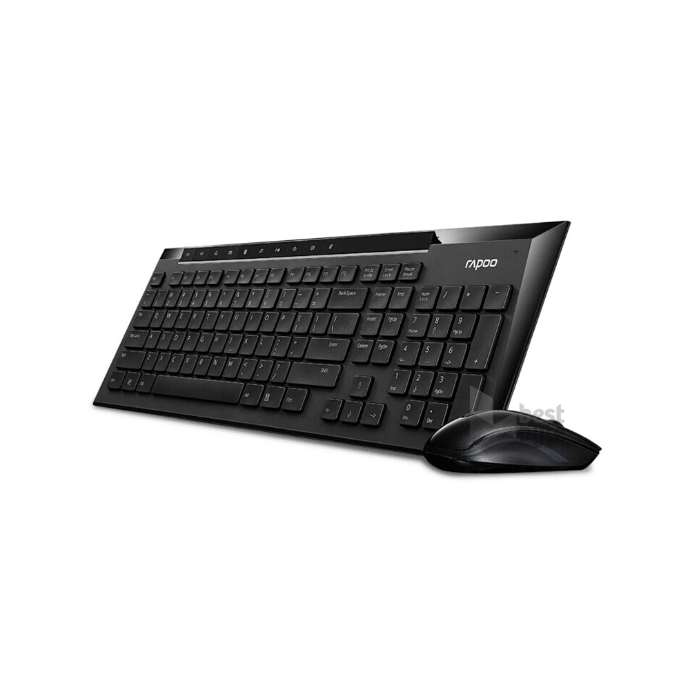 Rapoo 155397 "8200P" HUN fekete vezeték nélküli billentyűzet + egér
