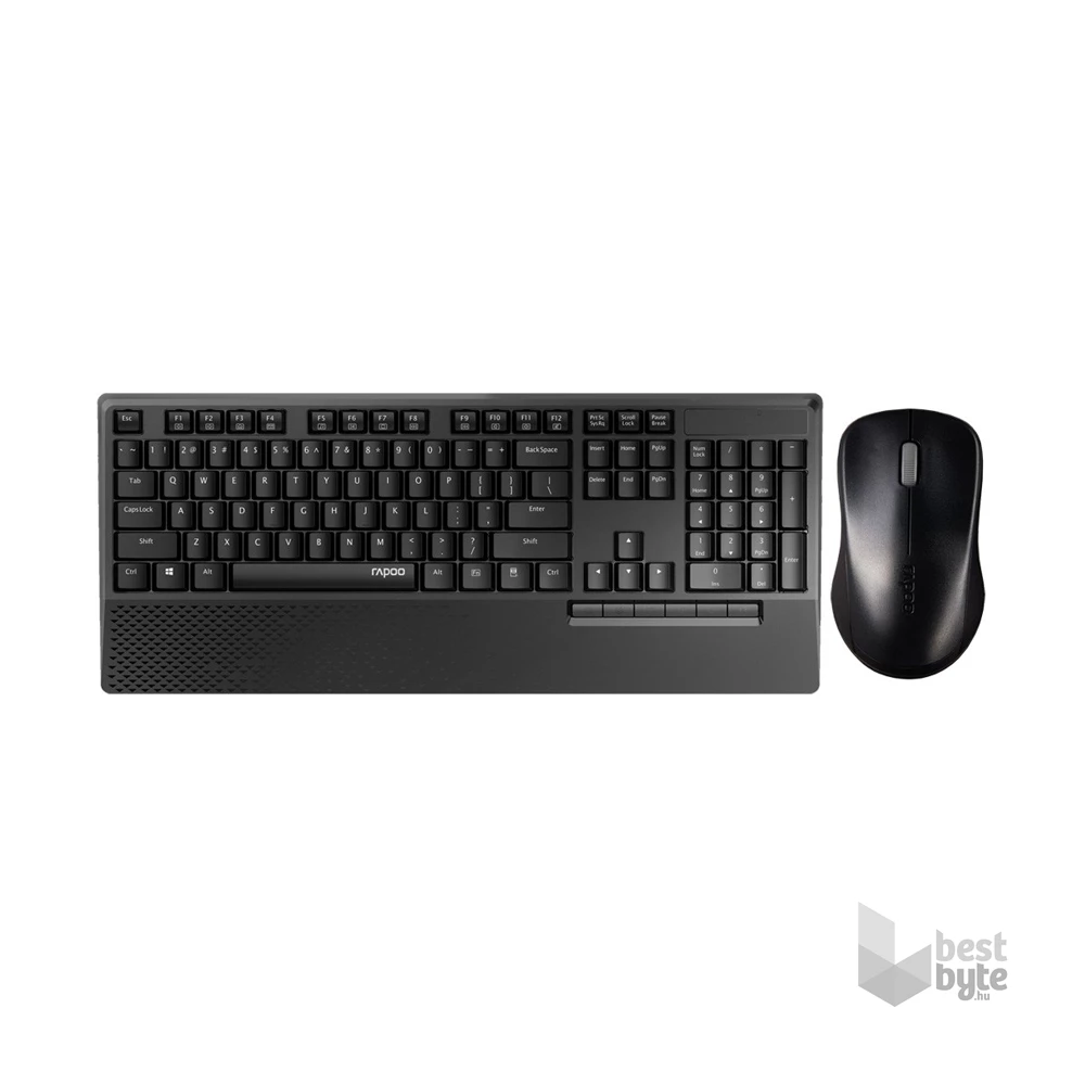 Rapoo 00192505 "X1960" fekete vezeték nélküli billentyűzet + egér