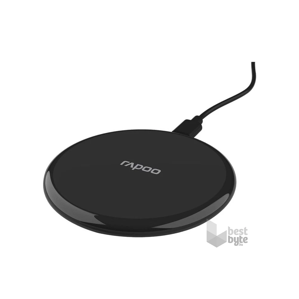 Rapoo 00217720 XC105 10W fekete vezeték nélküli mobiltelefon töltő