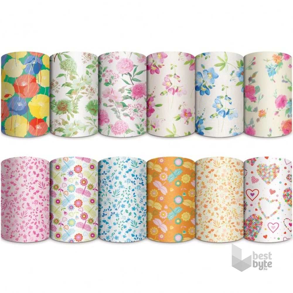 Raso Fantasia-Fiori 200x70cm/tekercs csomagolópapír