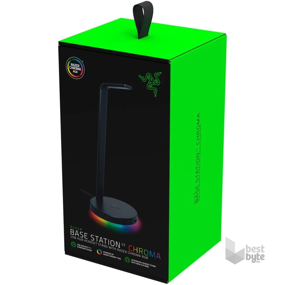 Razer Base Station V2 Chroma headset állvány és USB hub