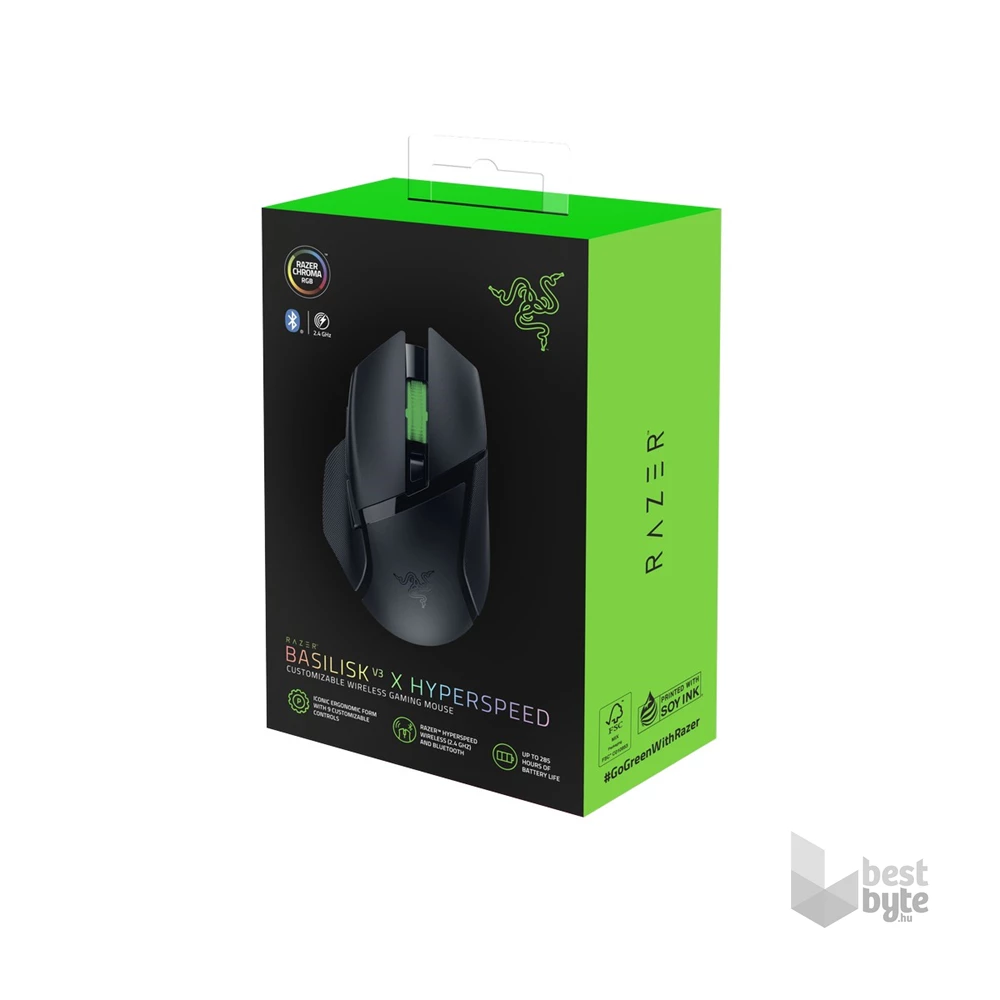 Razer Basilisk V3 X HyperSpeed vezeték nélküli gamer egér