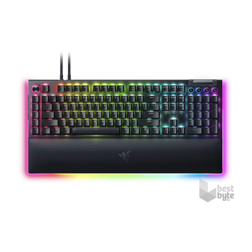 Razer BlackWidow V4 Pro UK fekete (yellow switch) gamer billentyűzet