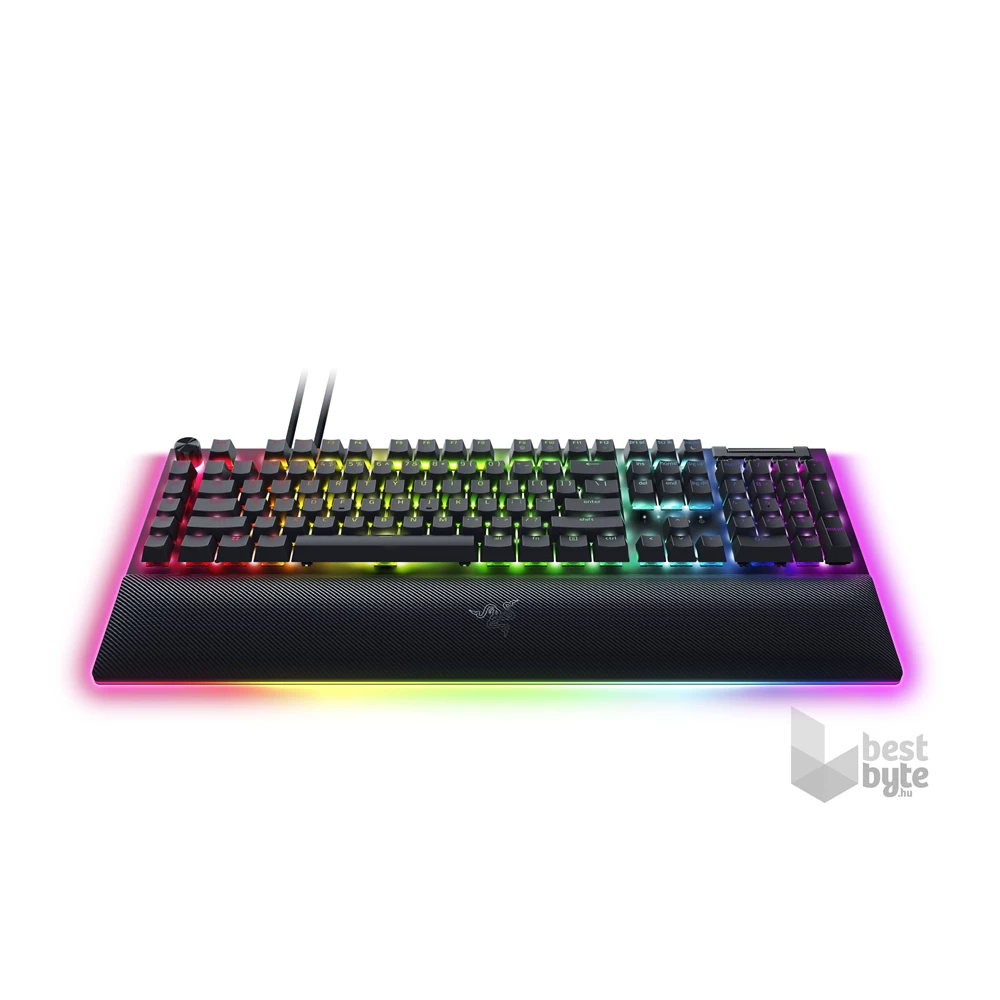 Razer BlackWidow V4 Pro UK fekete (yellow switch) gamer billentyűzet