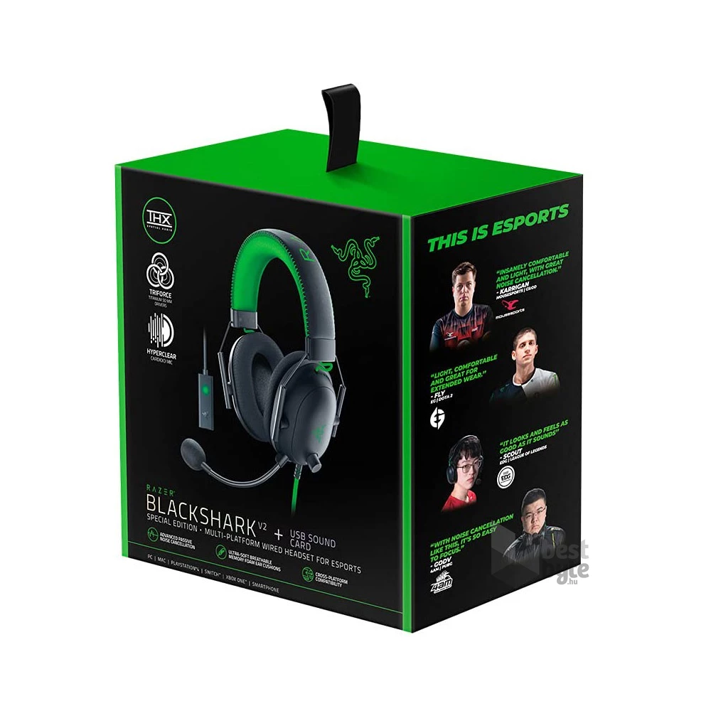 Razer Blackshark V2 + USB Mic Enhancer SE gamer headset