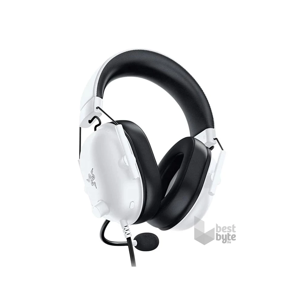 Razer Blackshark V2 X fehér gamer headset