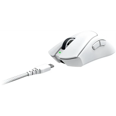 Razer DeathAdder V3 Pro fehér vezeték nélküli gamer egér