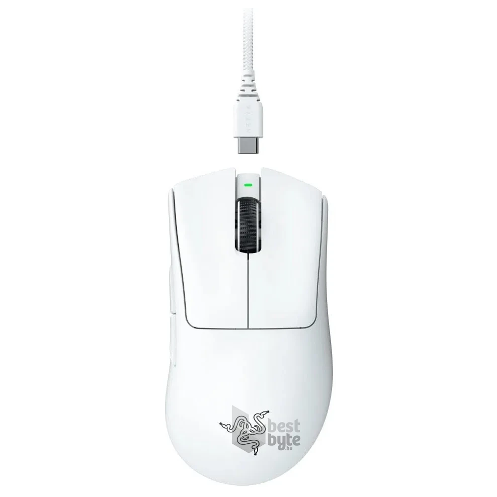 Razer DeathAdder V3 Pro fehér vezeték nélküli gamer egér