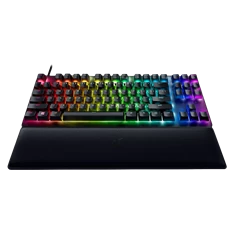 Razer Huntsman V2 Tenkeyless (Purple Switch) US RGB fekete gamer billentyűzet