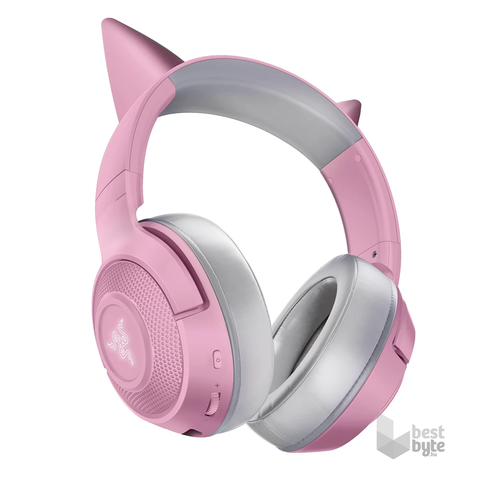 Razer Kraken Kitty V2 rózsaszín vezeték nélküli gamer fejhallgató