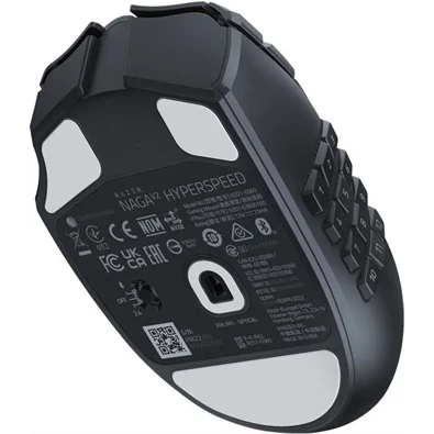 Razer Naga V2 HyperSpeed vezeték nélküli fekete gamer egér