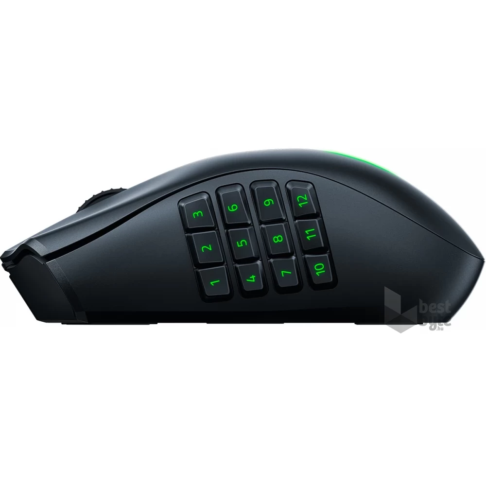 Razer Naga V2 Pro optikai USB  Bluetooth fekete vezeték nélküli gamer egér