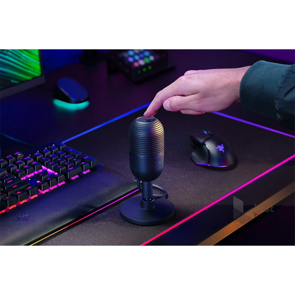 Razer Seiren V3 Mini fekete gamer mikrofon