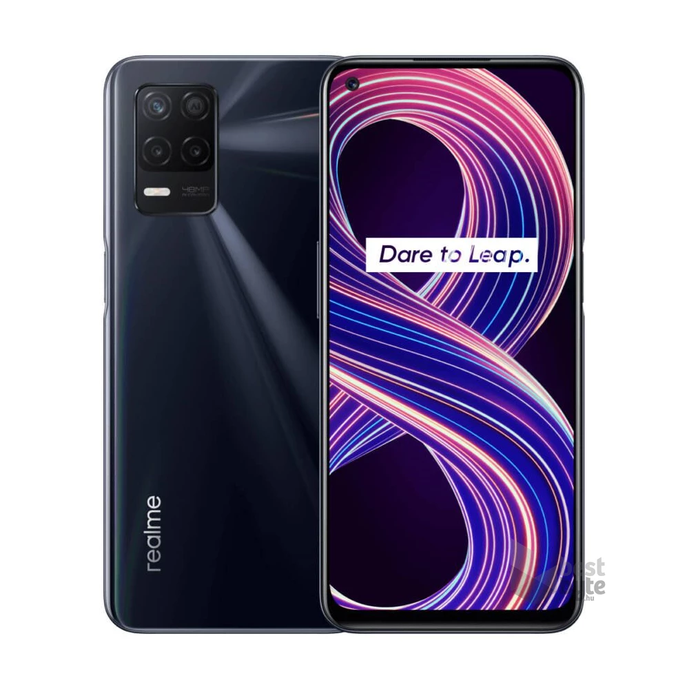 Realme 8 5G 4/64GB DualSIM kártyafüggetlen okostelefon - fekete (Android) (Újszerű)