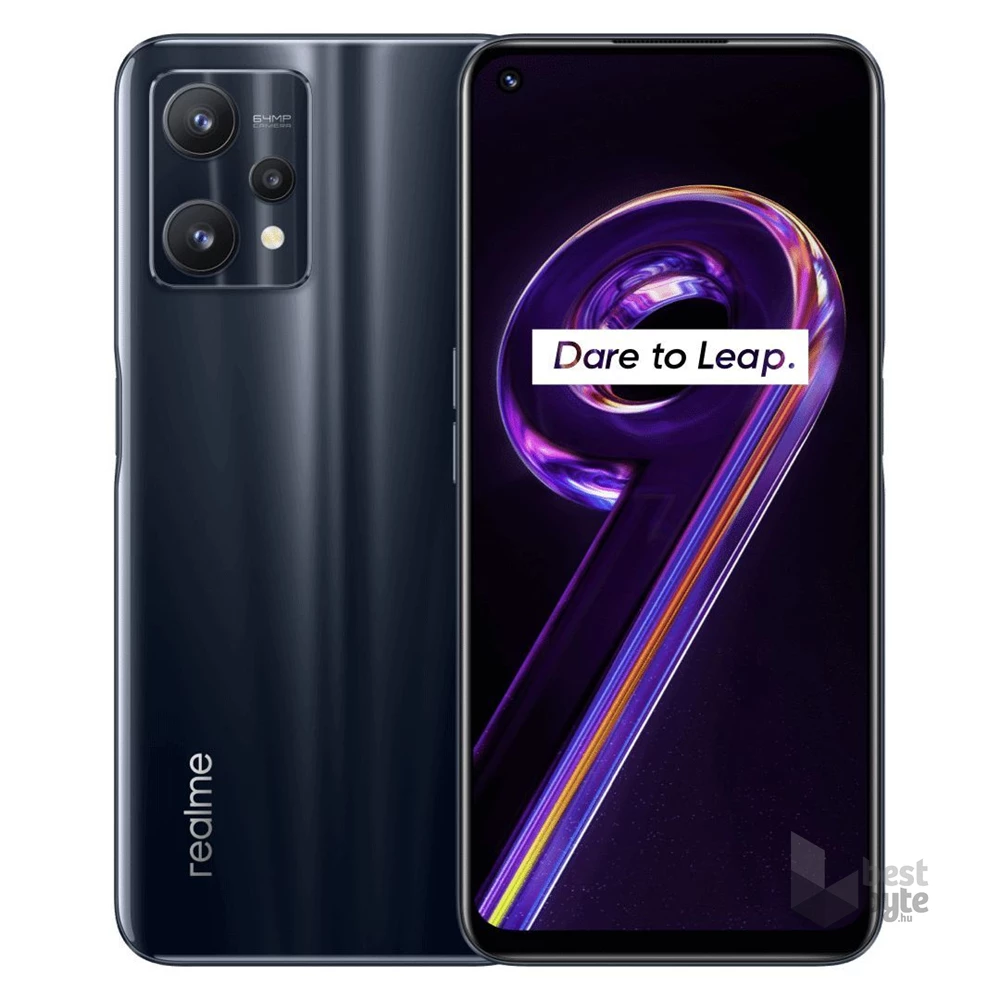Realme 9 Pro 6/128GB DualSIM kártyafüggetlen okostelefon - fekete (Android) (Újracsomagolt)