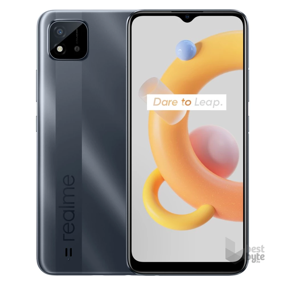 Realme C11 2021 2/32GB DualSIM kártyafüggetlen okostelefon - fekete (Android)