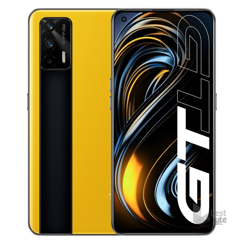 Realme GT 5G 12/256GB DualSIM kártyafüggetlen okostelefon - sárga (Android)