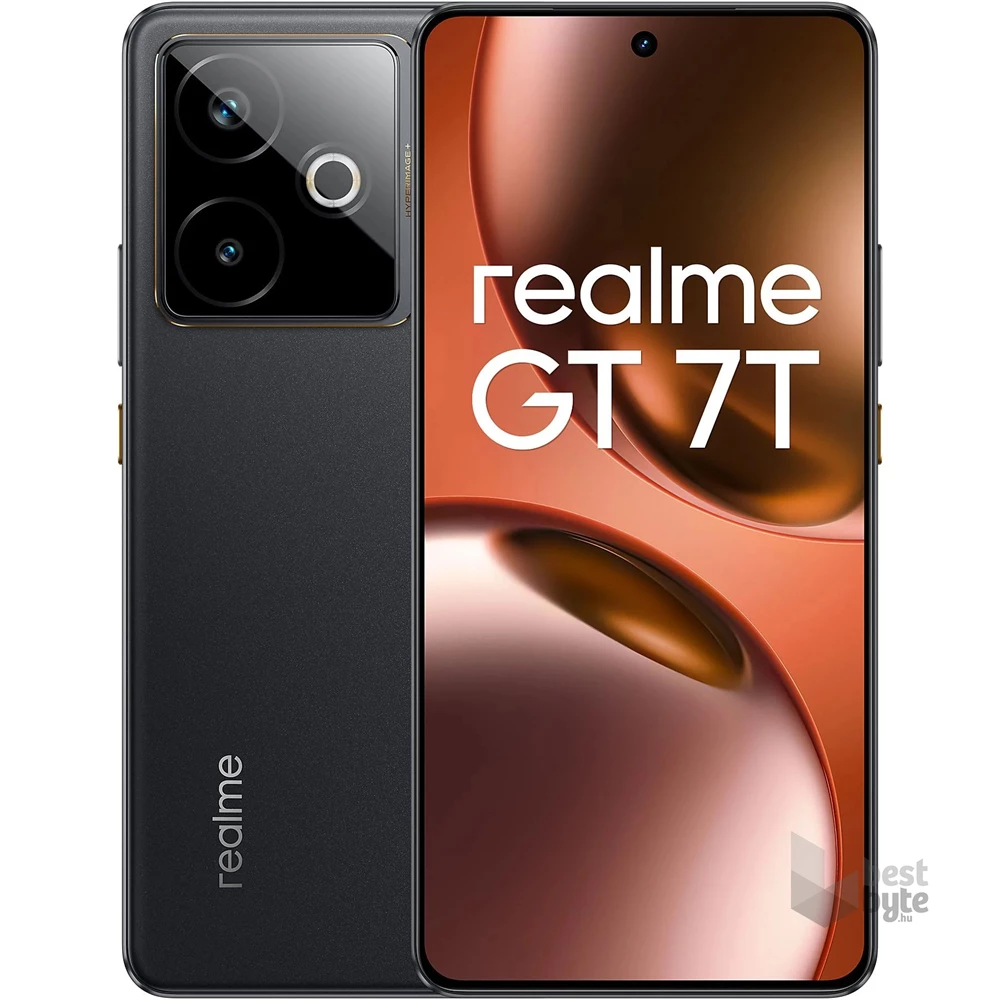 Realme GT 7T 12/256GB DualSIM kártyafüggetlen okostelefon - fekete (Android)