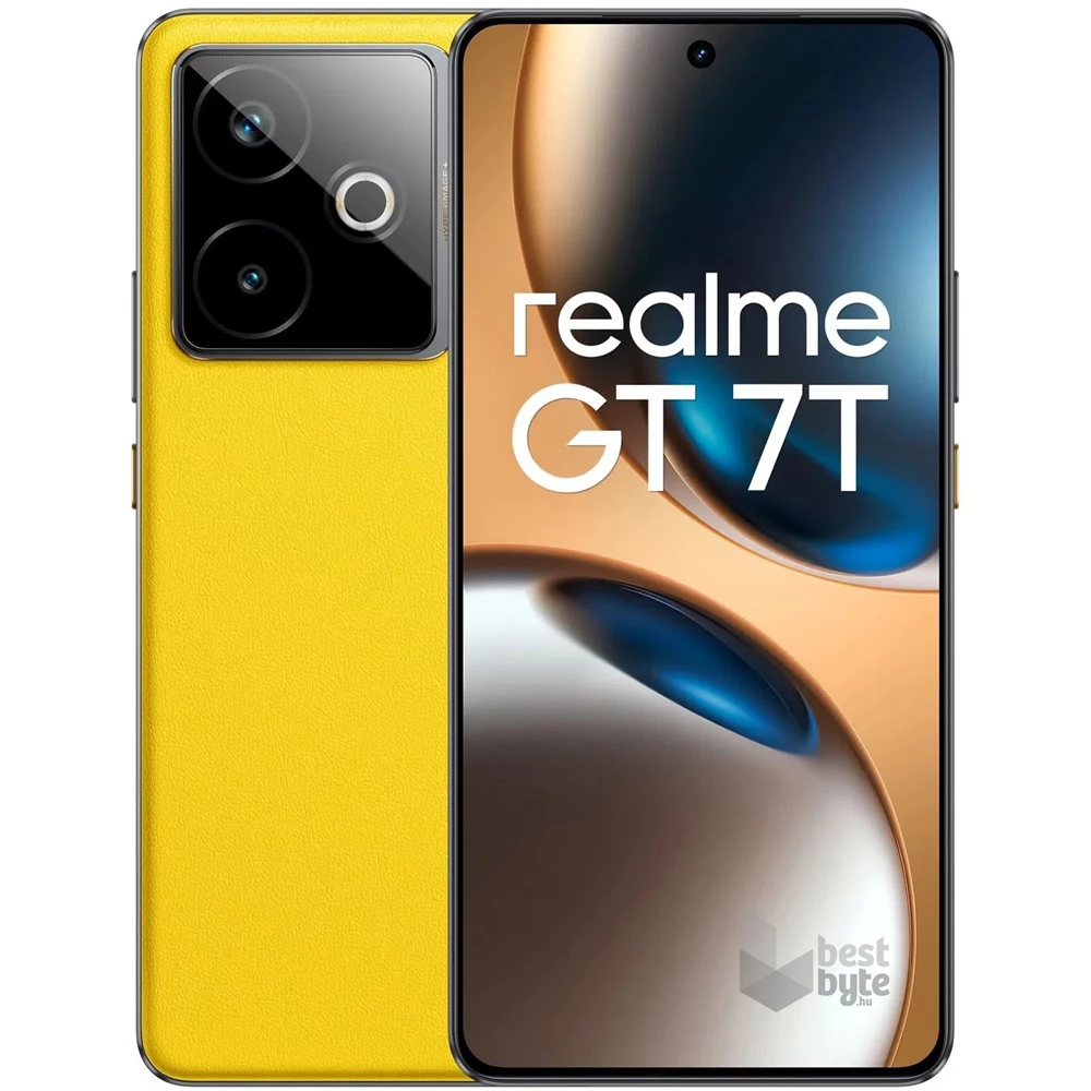 Realme GT 7T 12/512GB DualSIM kártyafüggetlen okostelefon - sárga (Android)