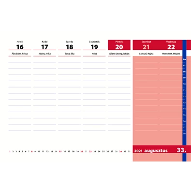 Realsystem 2023/2024 tanév asztali naptár