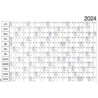 Realsystem 2024-es 6051-00 álló/fekvő plakátnaptár