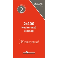 Realsystem 2/400 éves heti beosztású gyűrűs naptár kiegészítő