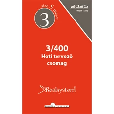 Realsystem 3/400 éves heti beosztású gyűrűs naptár kiegészítő