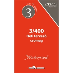 Realsystem 3/400 éves heti beosztású gyűrűs naptár kiegészítő