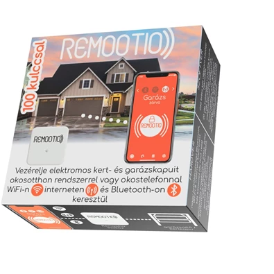 Remootio 2.0 Dual Univerzális USB, okosotthon Wi-Fis, Bluetoothos 100kulcsos kapunyitó + vendégkulcsok