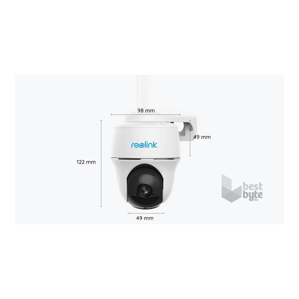 Reolink GO G430 /5MP/H265/95°/IR10m/4G/akkumulátoros IP PT dómkamera + napelemes töltő
