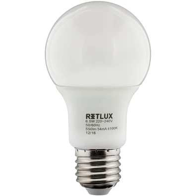 Retlux RLL 283 E27 A60 6,5W 550 lumen hideg fehér LED izzó