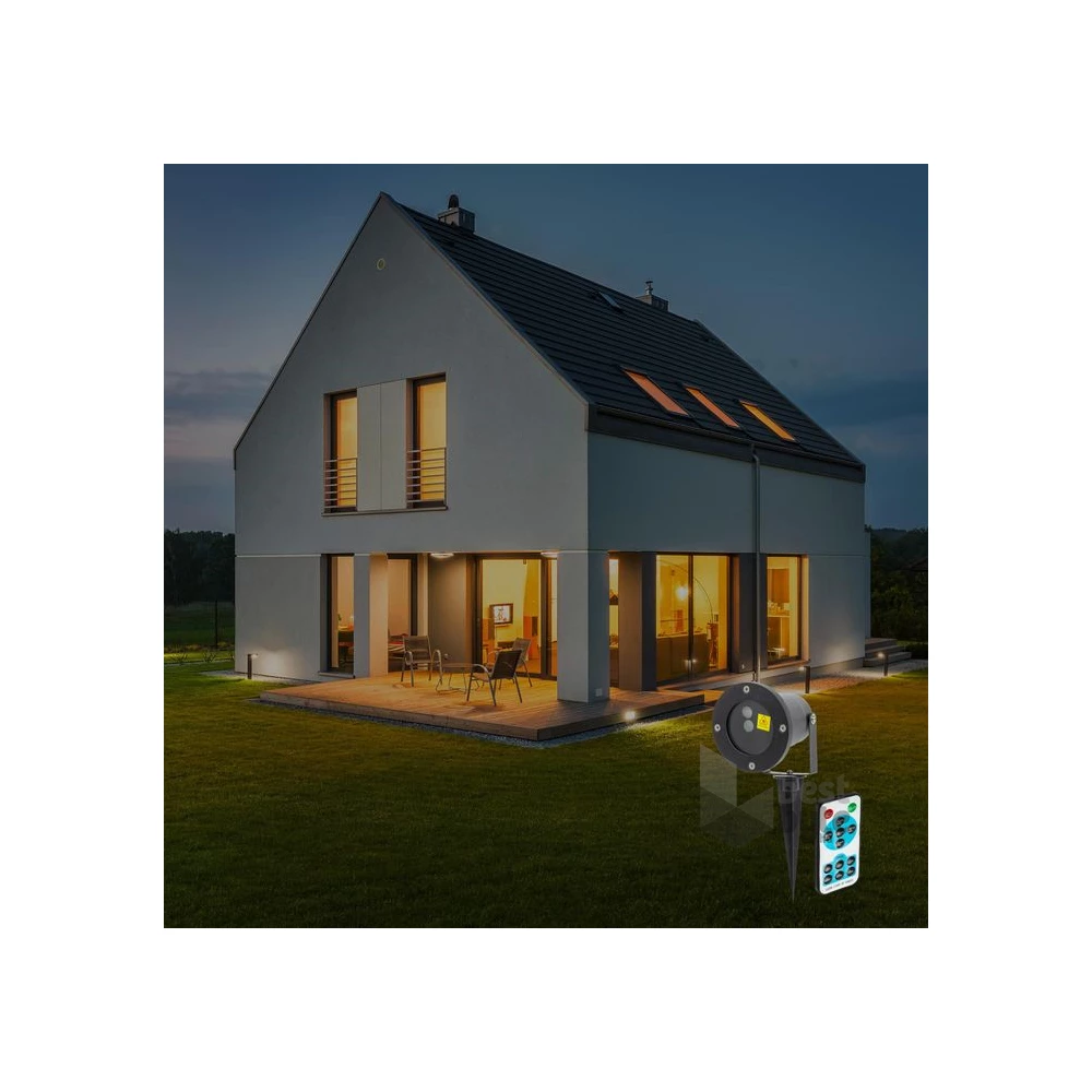 Retlux RXL 290 piros/zöld DO kül-beltéri lézer projektor