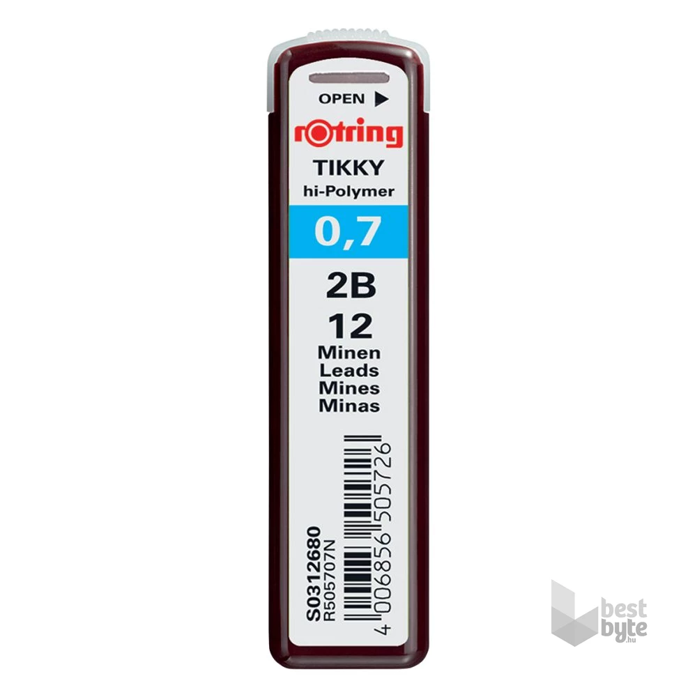 Rotring 0,7mm 2B nyomósirón betét