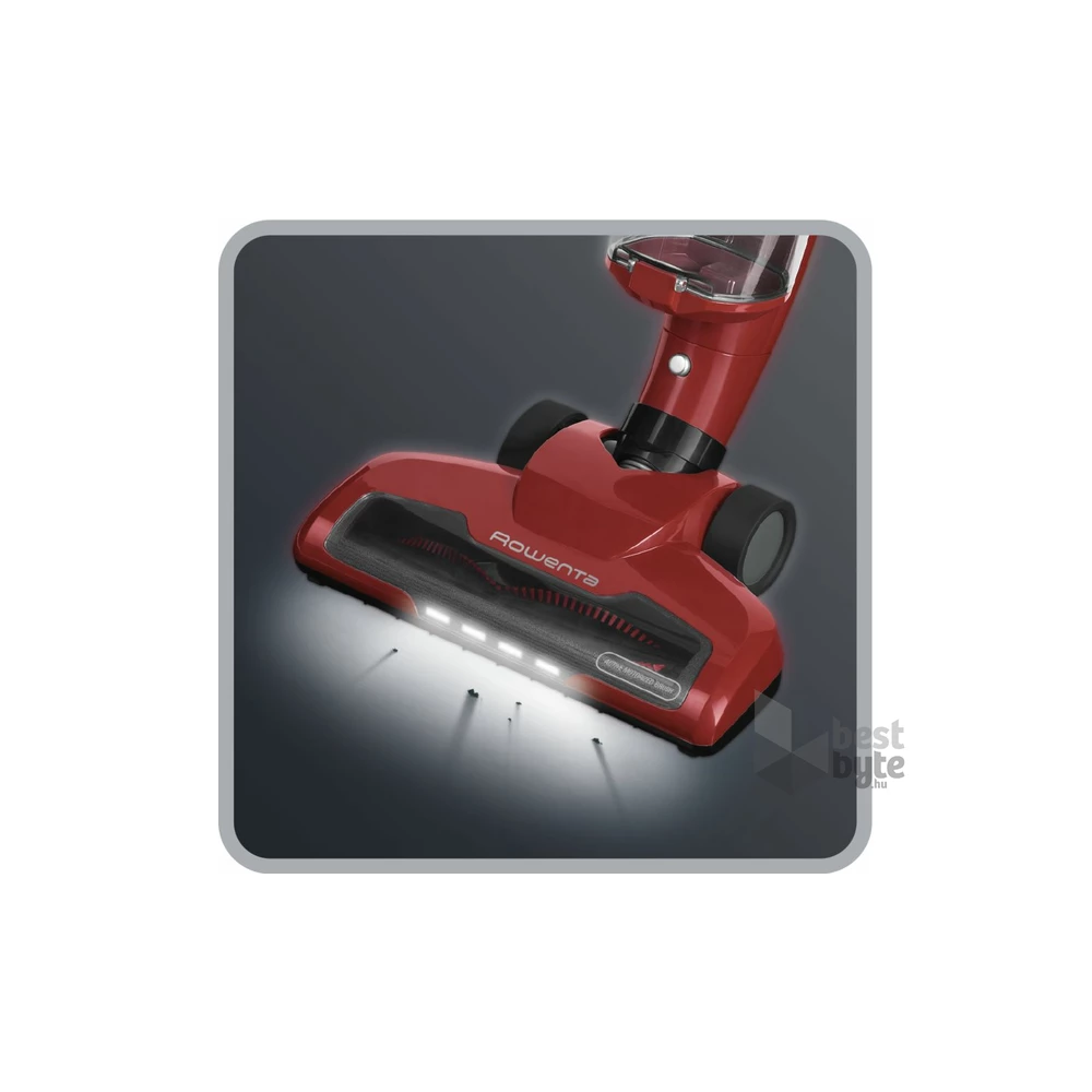 Rowenta RH6543WH Air Force Light 14.4V piros vezeték nélküli rúdporszívó