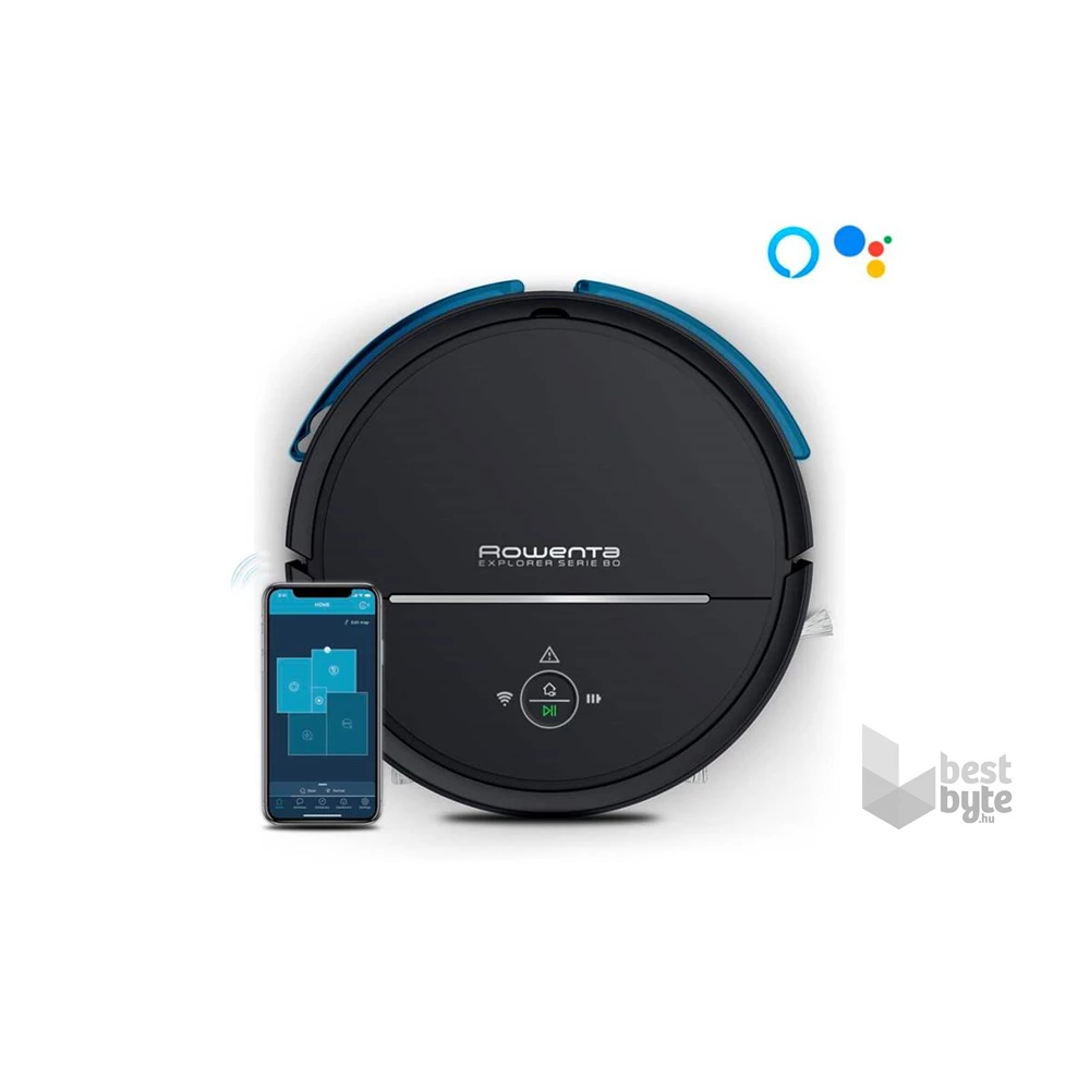 Rowenta RR7755WH X-Plorer Serie 80 száraz-nedves fekete robotporszívó