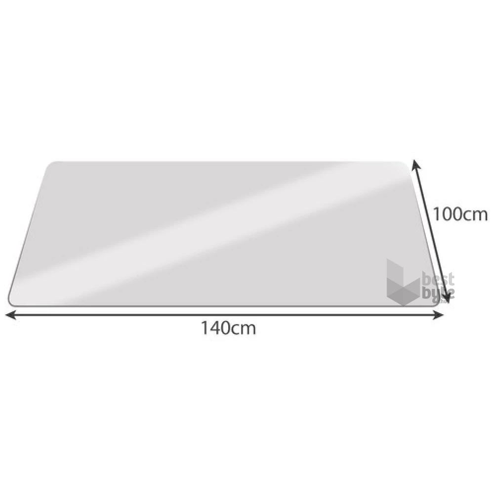 Ruhhy 100x140cm víztiszta padlóvédő székalátét