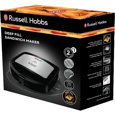 Russell Hobbs 24530-56 Cook@Home inox-fekete szendvicssütő