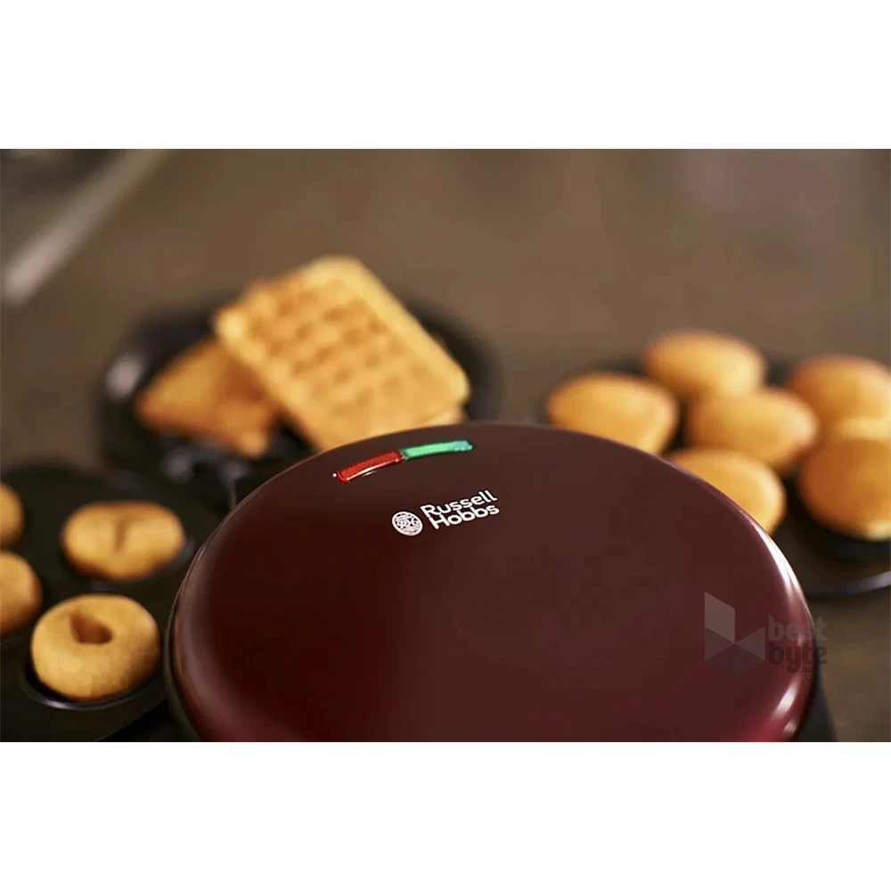 Russell Hobbs 24620-56/RH Fiesta 3in1 bordó fánk -  sütemény- gofrisütő