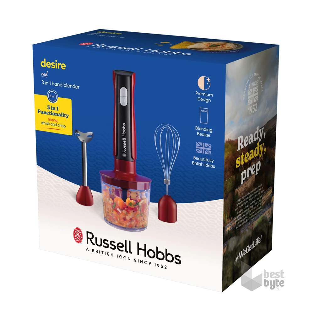 Russell Hobbs 27140-56/RH Desire Red 3 in 1 botmixer