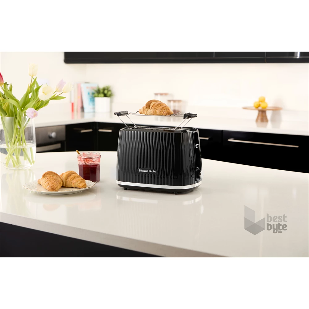 Russell Hobbs 27371-56/RH Eden fekete 2 szeletes kenyérpirító