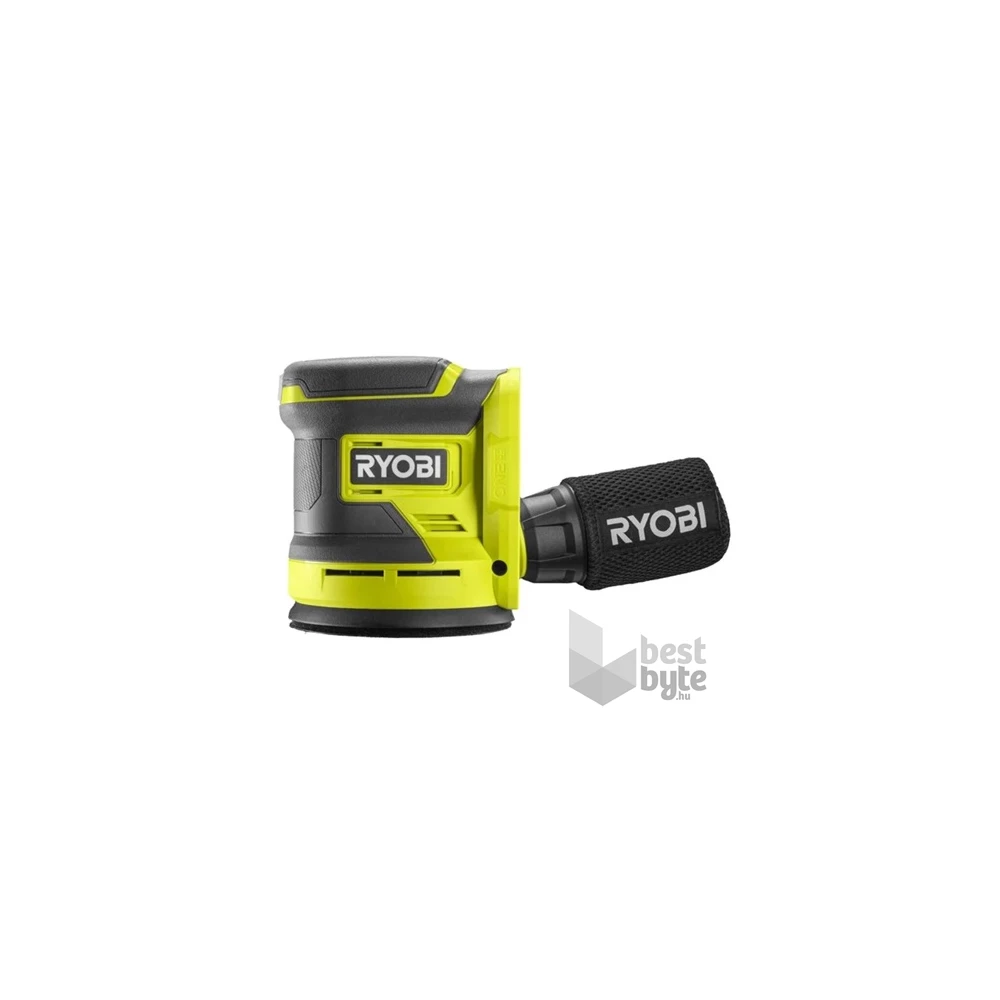 Ryobi 18V One Plus™ excentrikus csiszoló, 3x csiszolópapír, akkumulátor és töltő nélkül - RROS18-0