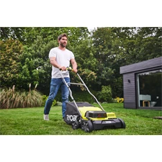 Ryobi RY18SFX35A-240 18 V (2 x 4.0 Ah) 35 cm szénkefe nélküli gyepszellőztető/lazító
