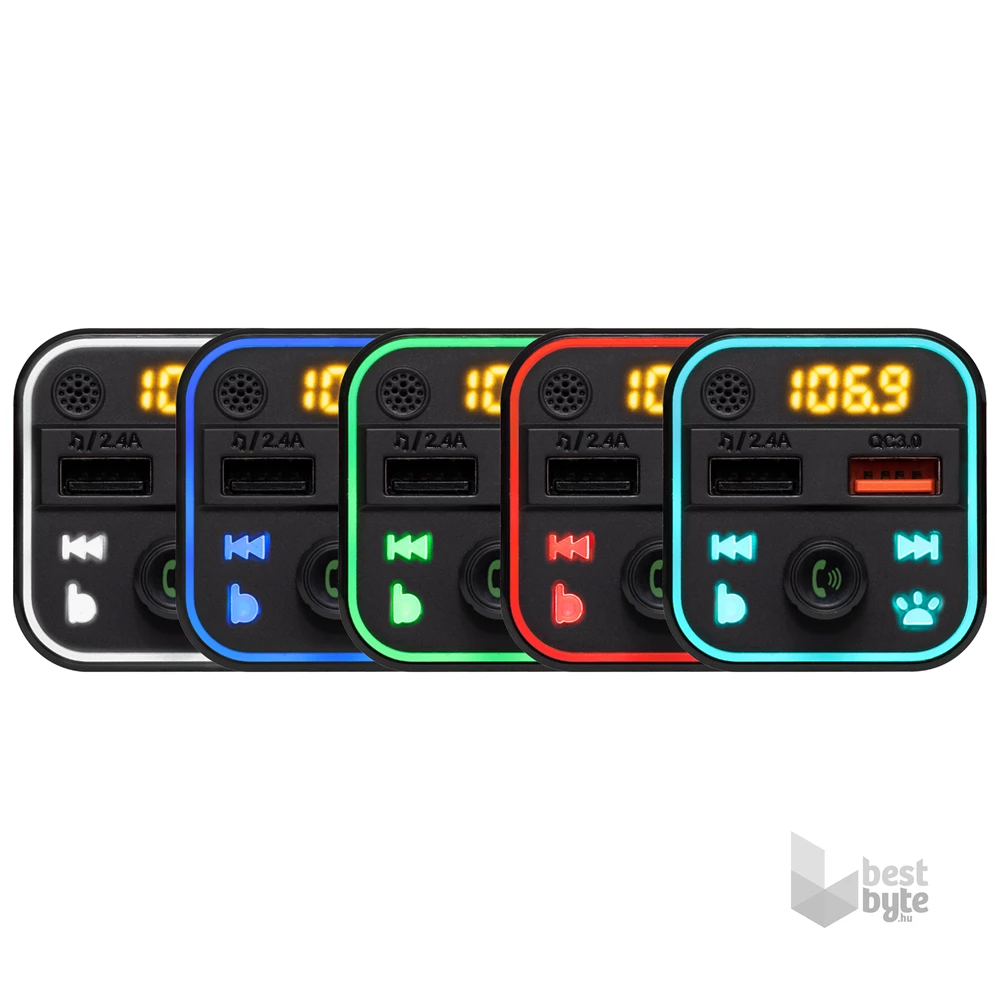 SAL FMBT 18RGB 5in1 autós kihangosító és töltő
