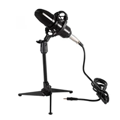 SAL M 12 XLR-3,5mm stúdió mikrofon szett és tripod