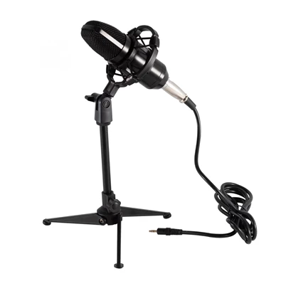 SAL M 12 XLR-3,5mm stúdió mikrofon szett és tripod