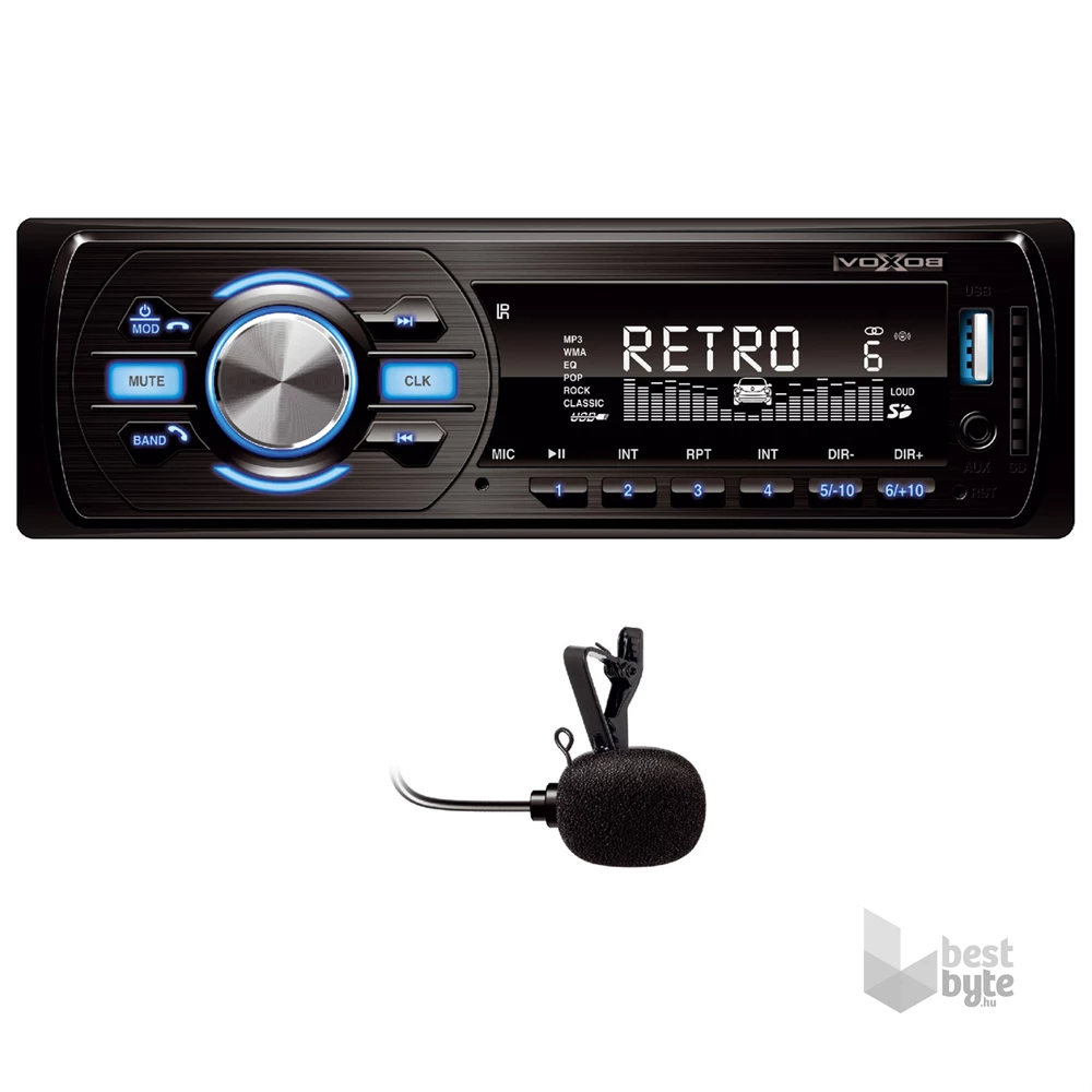 SAL VB 4000 Bluetooth/FM RDS/USB/SD/AUX autóhifi fejegység