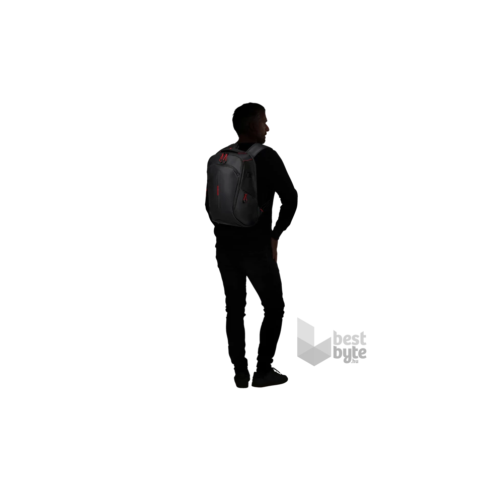 SAMSONITE Notebook hátizsák 140874-1041, URBAN LAPTOP BACKPACK M USB 15.6" (BLACK) -ECODIVER