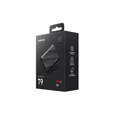 SAMSUNG Portable SSD T9 USB 3.2 Gen 2x2 1TB, Black