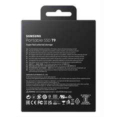 SAMSUNG Portable SSD T9 USB 3.2 Gen 2x2 2TB, Black