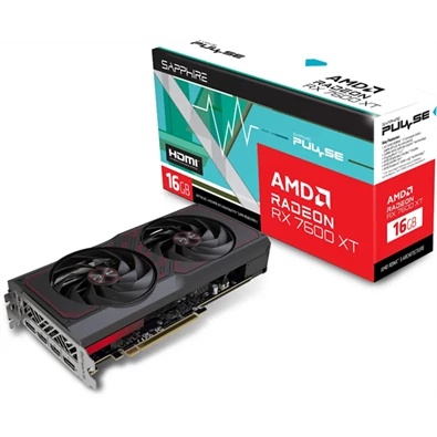 SAPPHIRE PULSE AMD RADEON RX 7600 XT GAMING OC 16GB GDDR6 DUAL HDMI DUAL DP